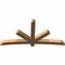 Ekena Millwork Alberta Smooth Timber Gable Bracket, Western Red Cedar, 96"W x 48"H x 5 1/2"D x 5 1/2"F, 12/12 Pitch GBW096X48X0606ALB00SWR - alternate 5
